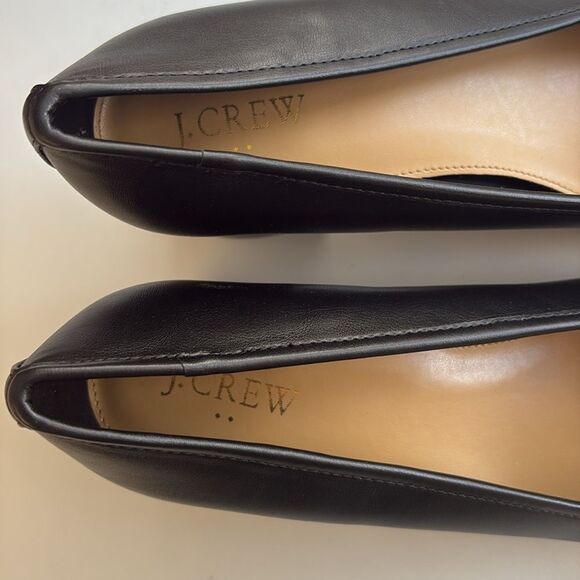 J Crew Cap-toe ballet block heels Womens Size 10 Black - Picture 8 of 11
